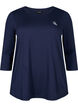 Top d'entraînement à manches 3/4, Bleu, Packshot image number 0