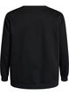 Sweatshirt avec imprim&eacute; roses et strass, Noir, Packshot image number 1