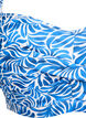 Haut de bikini rembourr&eacute; et imprim&eacute;, Bleu, Packshot image number 2