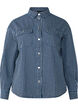 Chemise en jean rayée avec poches de poitrine, Blue Denim Stripe, Packshot image number 0