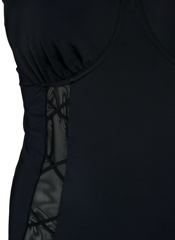 Maillot de bain avec armatures et cordon de serrage, Black, Packshot image number 2
