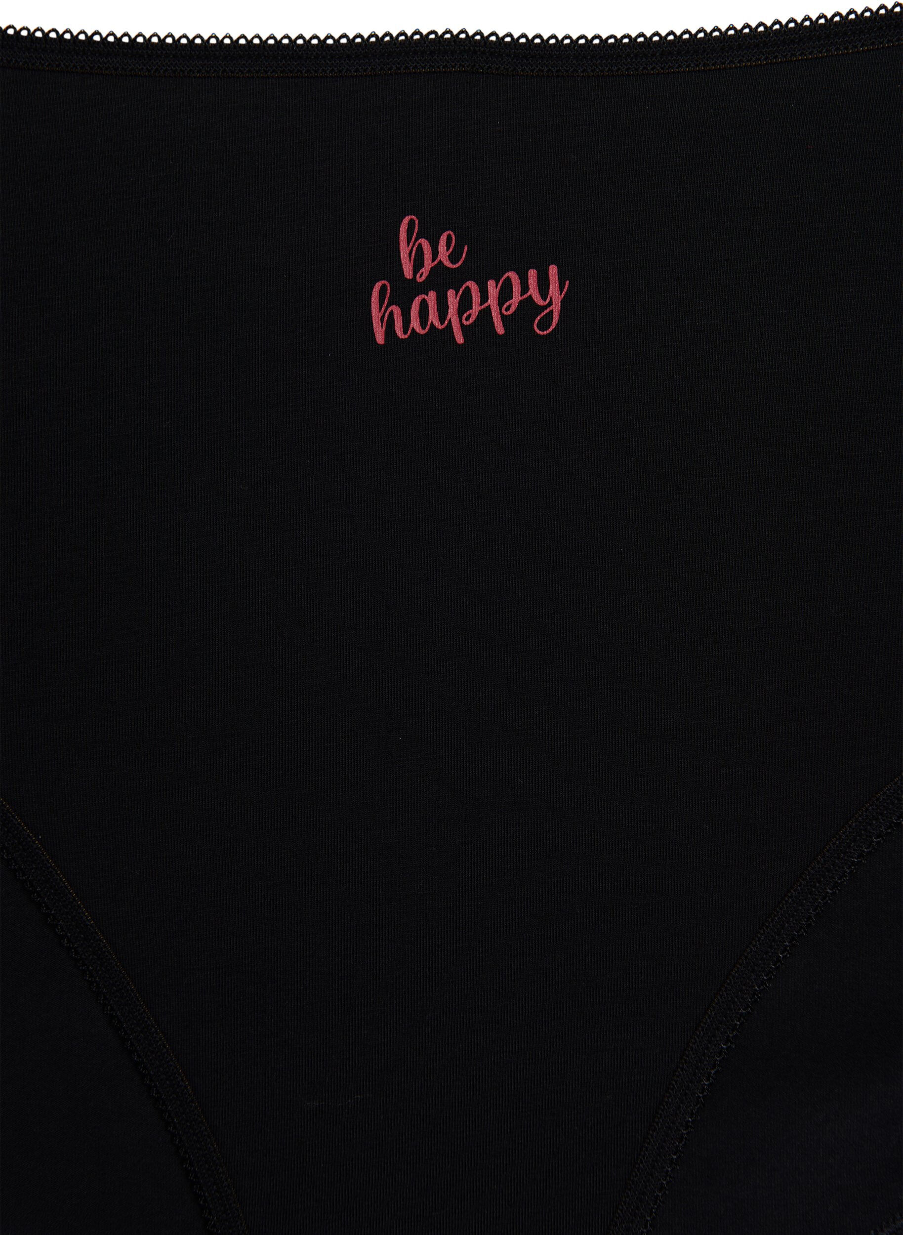 Zizzi 7-pack de culottes avec une taille standard, Bordeaux, Packshot image number 3