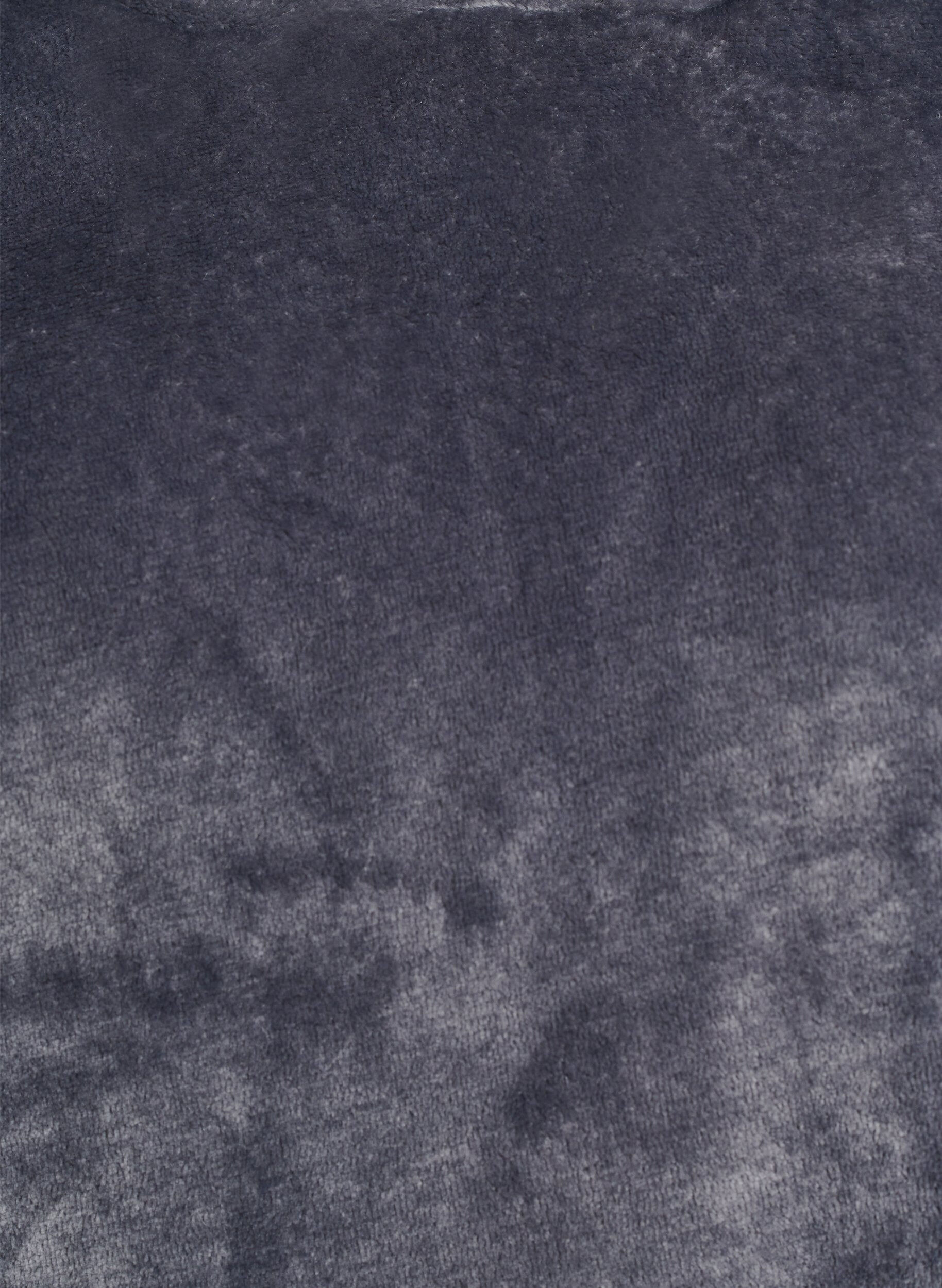 ZizziSweat &agrave; capuche en velours avec poche kangourou, Gris, Packshot image number 2