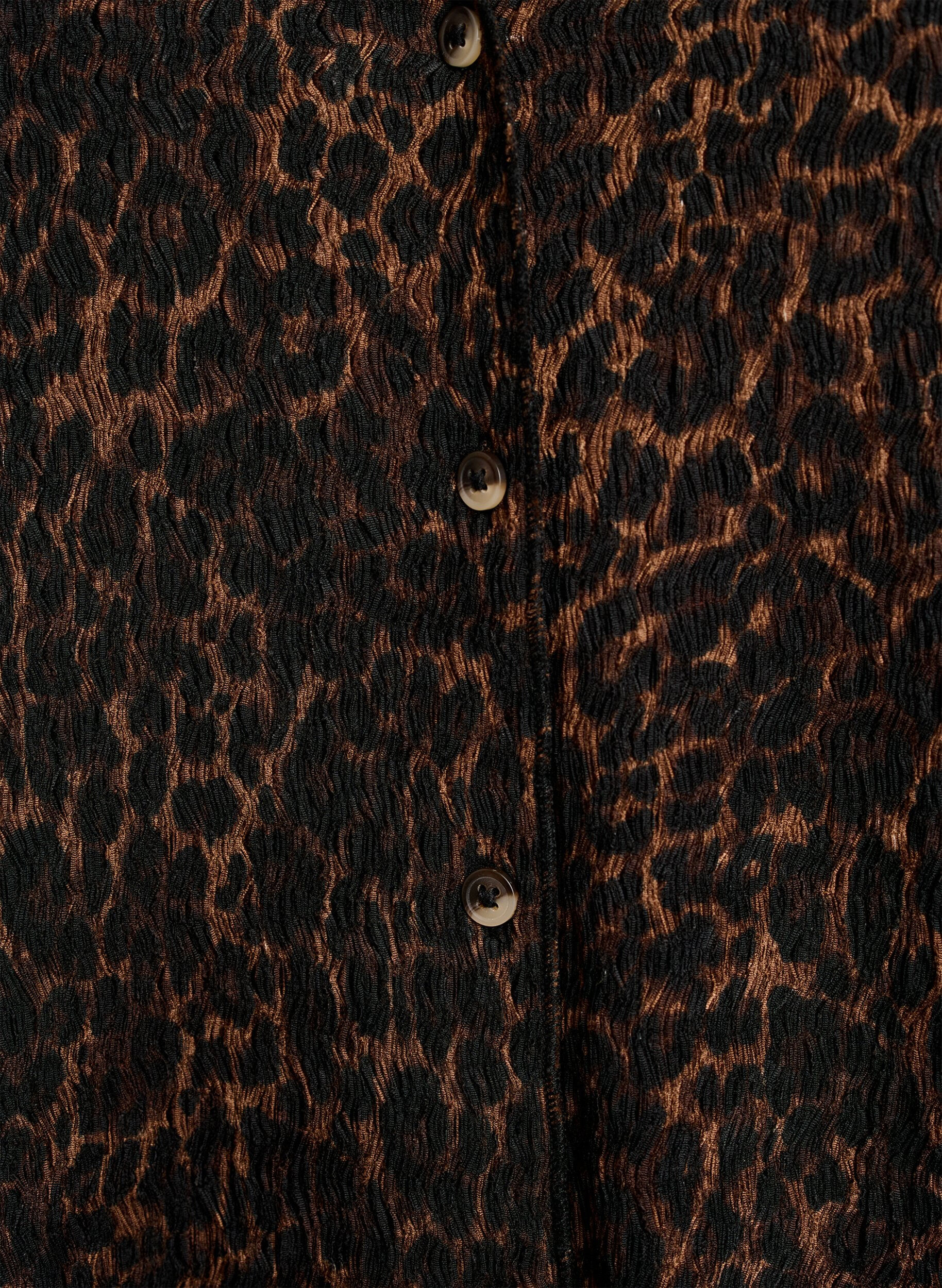 ZizziTop sans manches &agrave; texture ondul&eacute;e et fermeture boutonn&eacute;e, Marron, Packshot image number 2