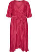 Robe midi pliss&eacute;e avec manches chauve-souris, Rose, Packshot image number 0