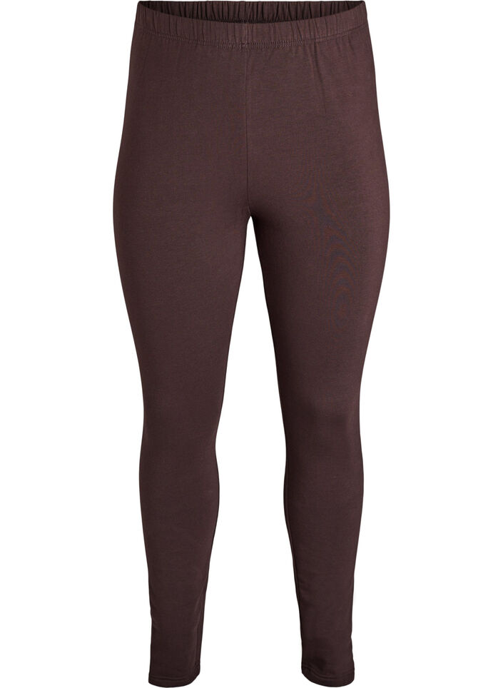 Leggings en coton avec doublure, Marron, Packshot image number 0