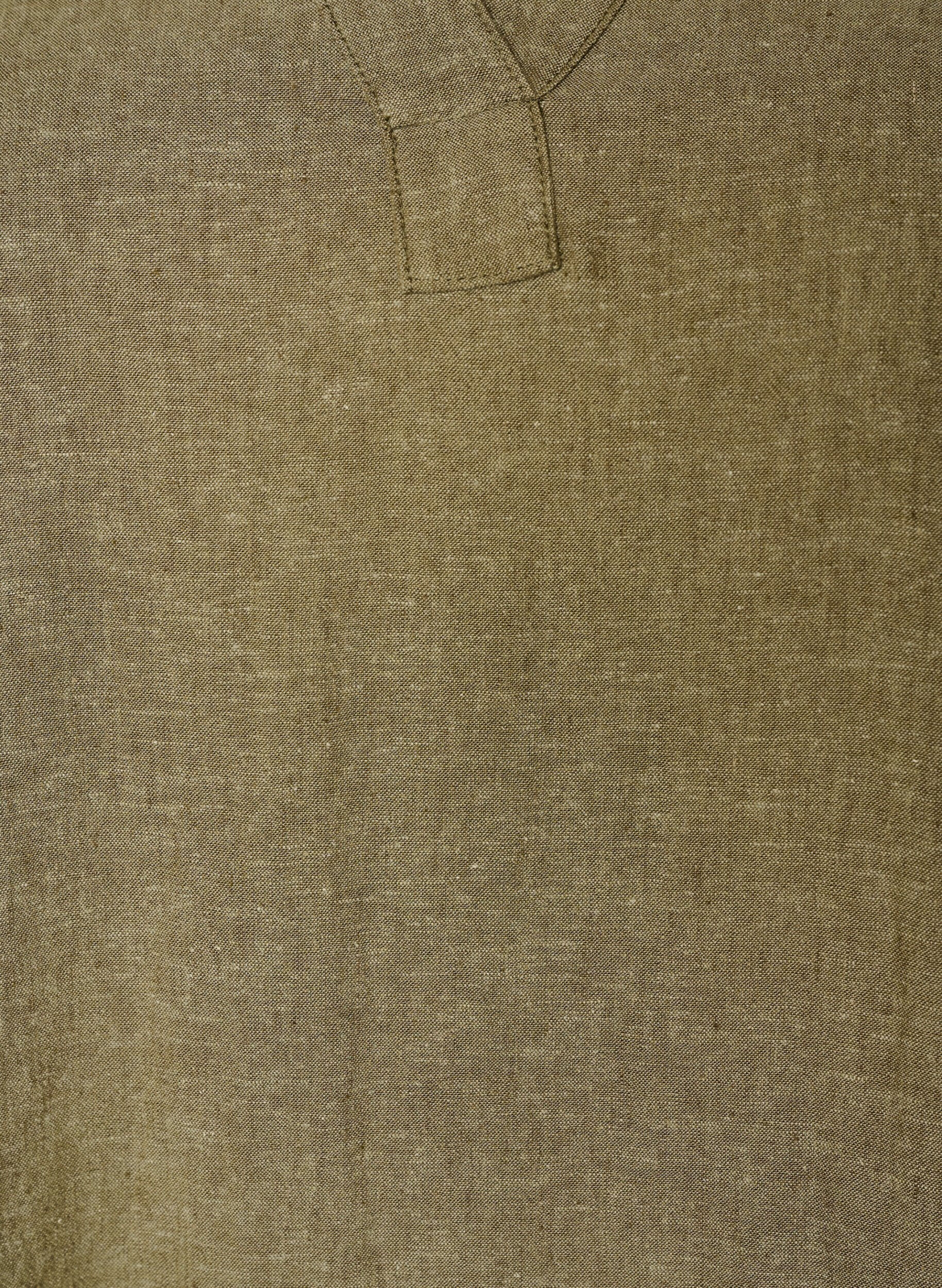 ZizziRobe midi en lin et viscose avec manches mi-longues, Vert, Packshot image number 2