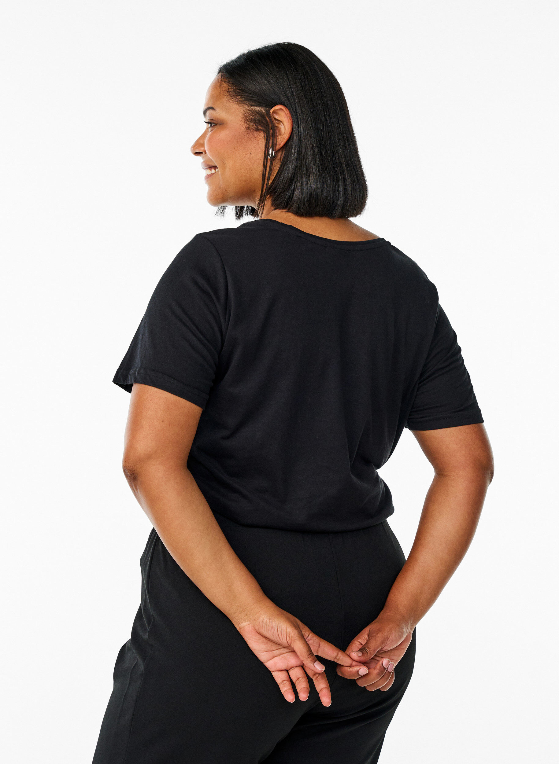 Zizzi FLASH &ndash; T-shirt avec motif, Noir, Model image number 2