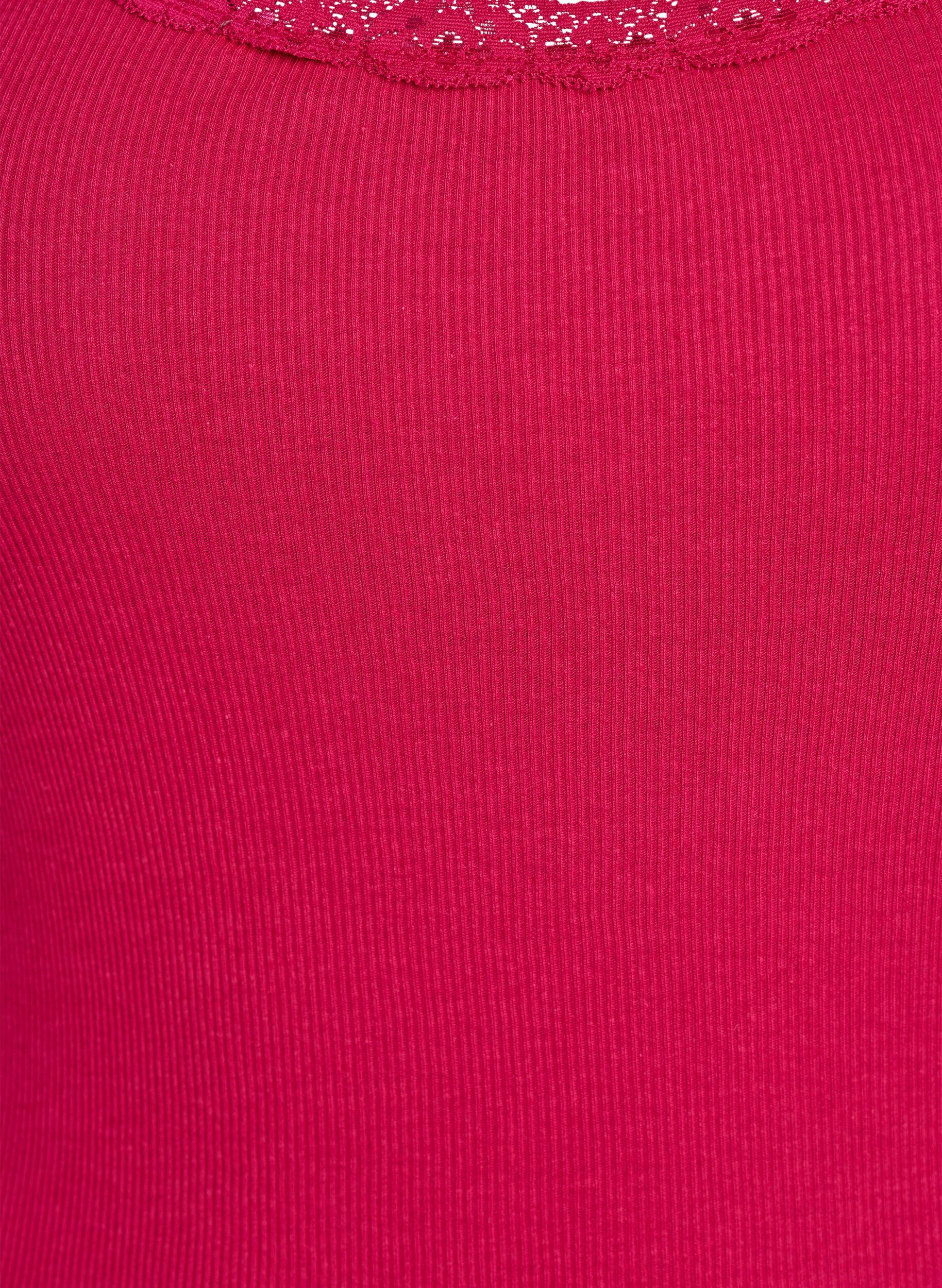 ZizziHaut avec bordure en dentelle, Rose, Packshot image number 2