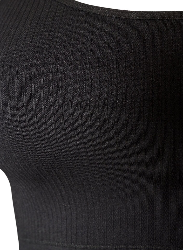 Brassi&egrave;re de sport c&ocirc;tel&eacute;e sans coutures, Noir, Packshot image number 2