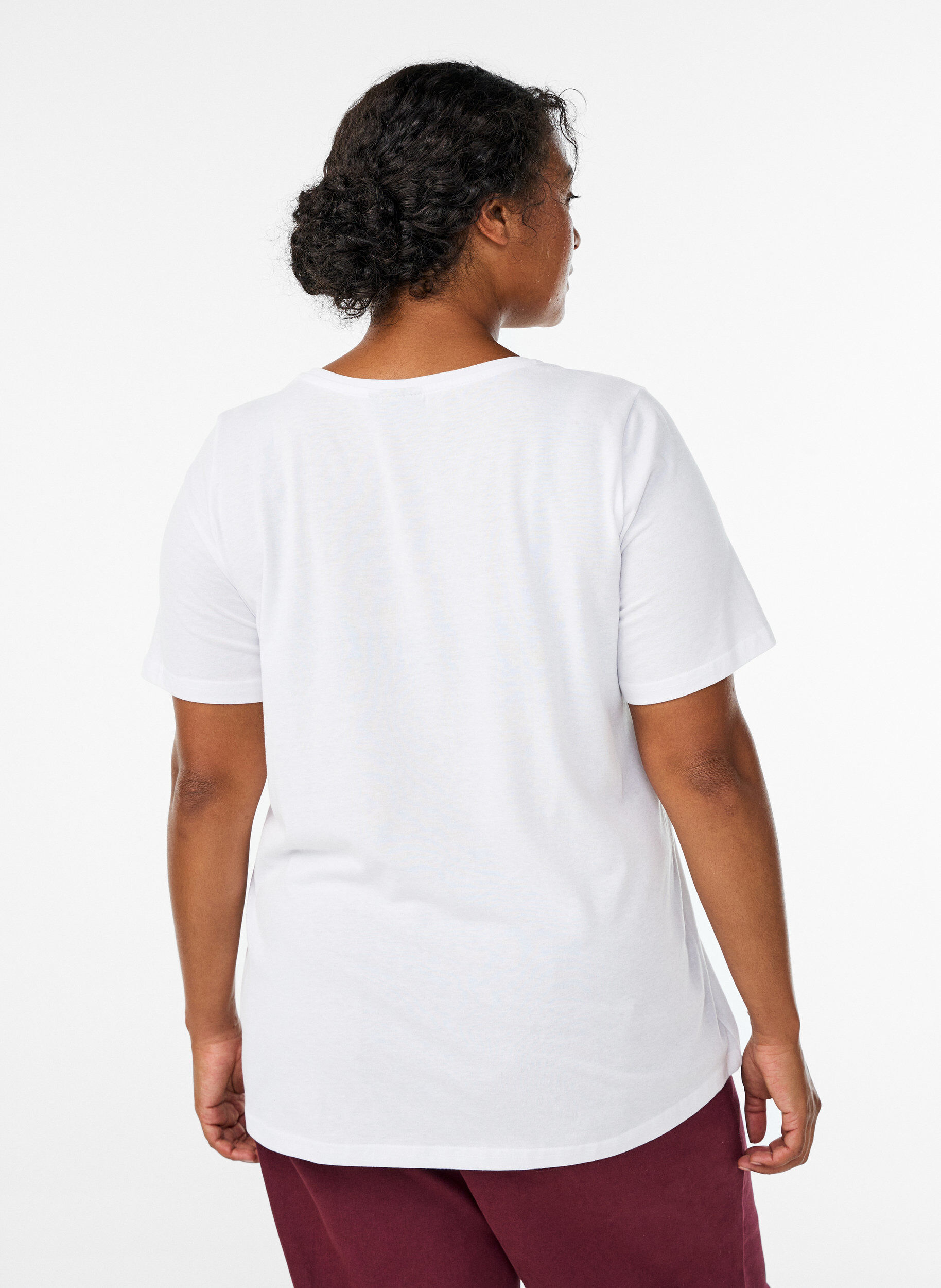 ZizziT-shirt imprim&eacute;, Blanc, Model image number 2