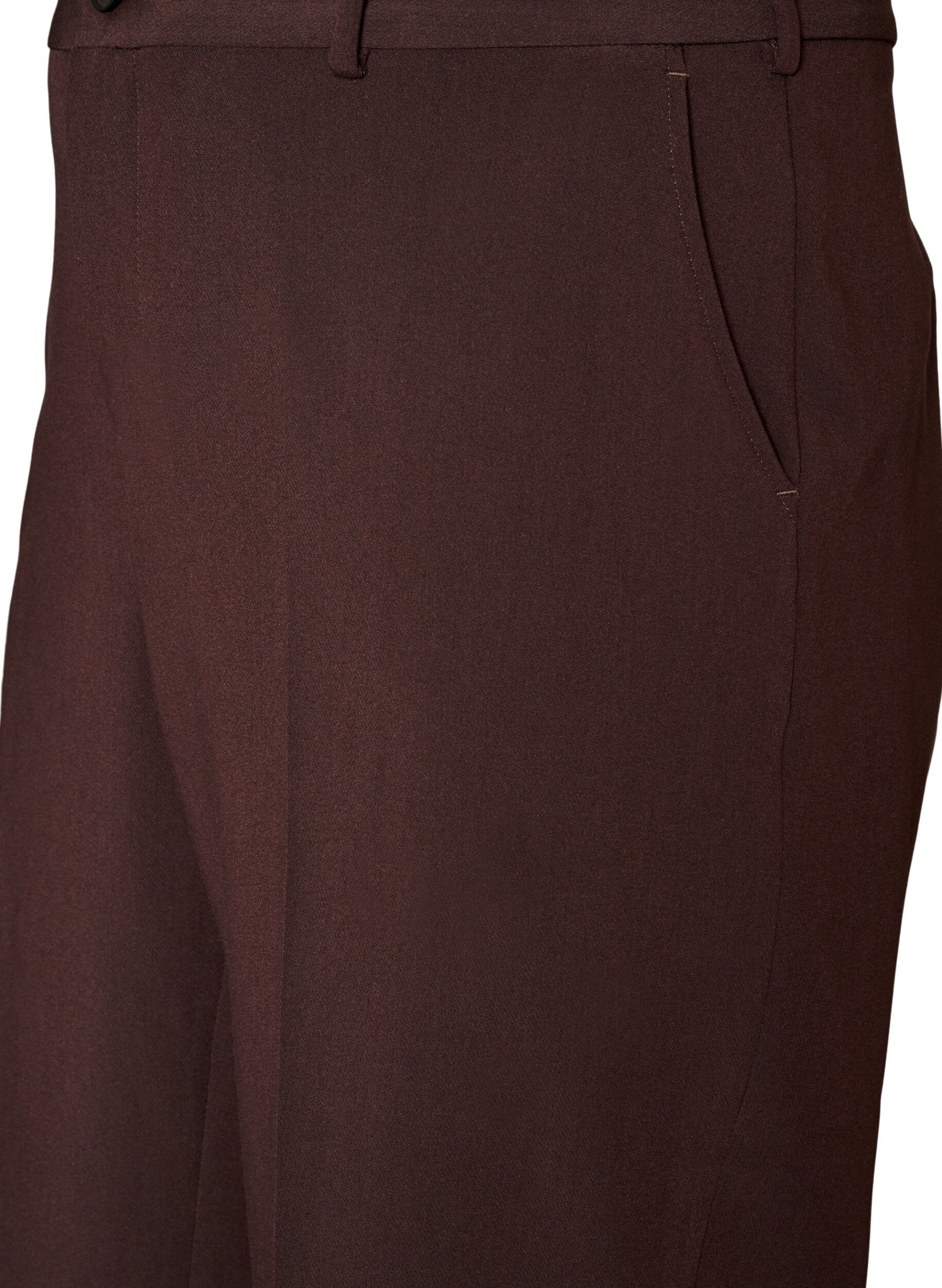 ZizziPantalon tailleur large &agrave; taille haute, Marron, Packshot image number 2