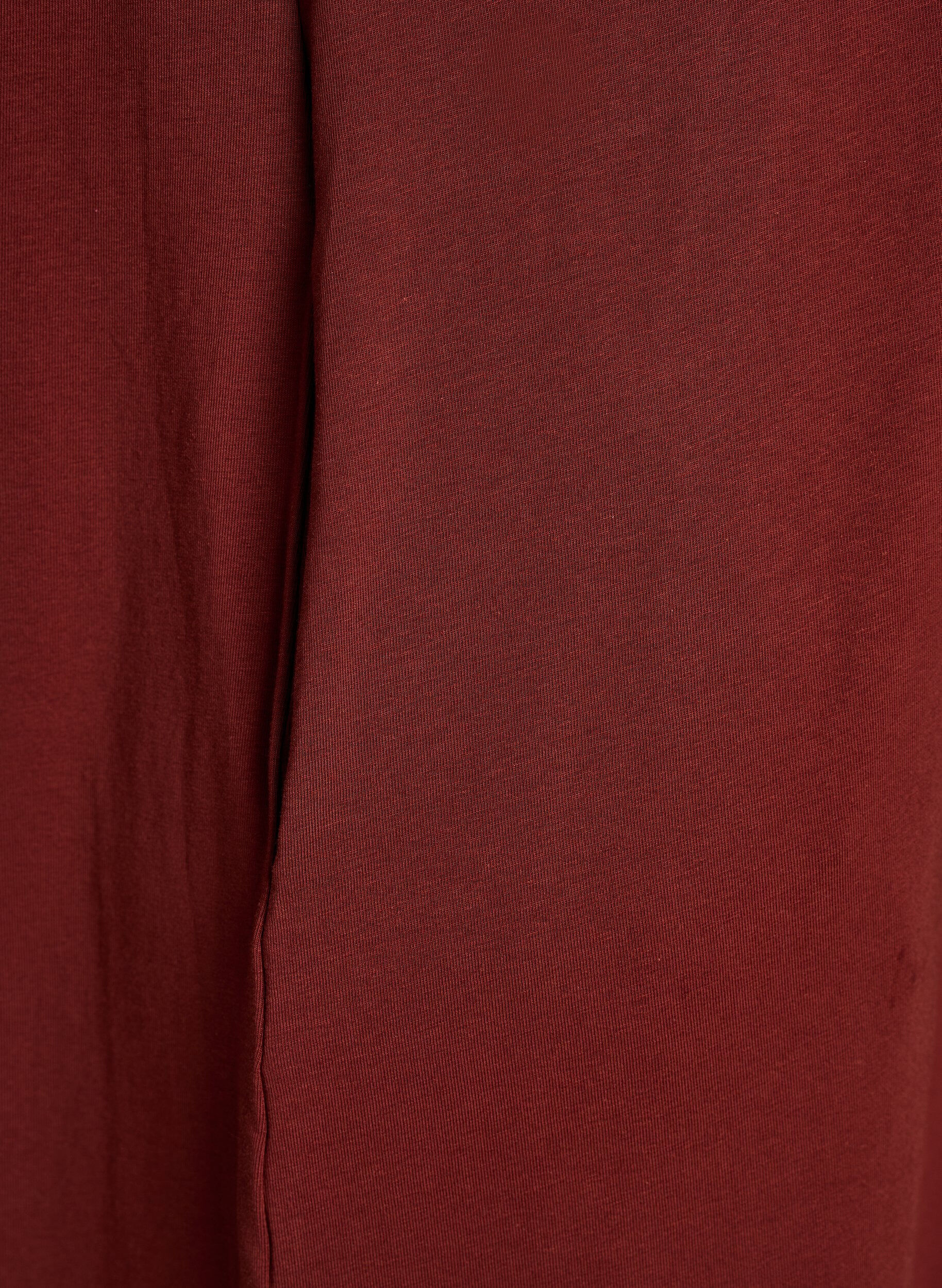 Zizzi Robe T-shirt midi avec col en V, 0426, Packshot image number 3