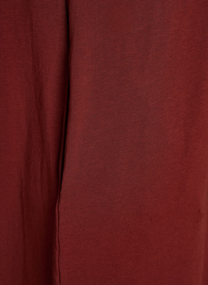 Robe T-shirt midi avec col en V, 0426, Packshot image number 3