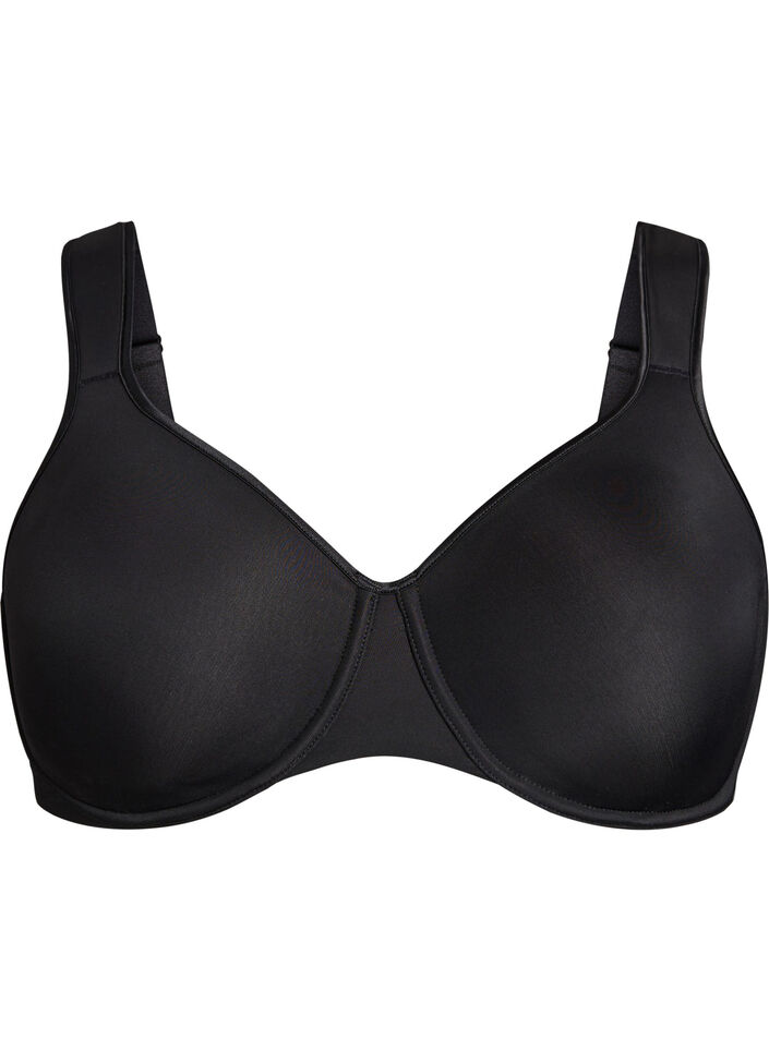 Soutien-gorge minimiseur avec bretelles rembourr&eacute;es, Noir, Packshot image number 0