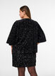 Jupe courte &agrave; sequins, Noir, Model image number 2