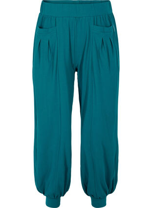 Pantalon ample avec poches, Deep Teal Mel., Packshot image number 0