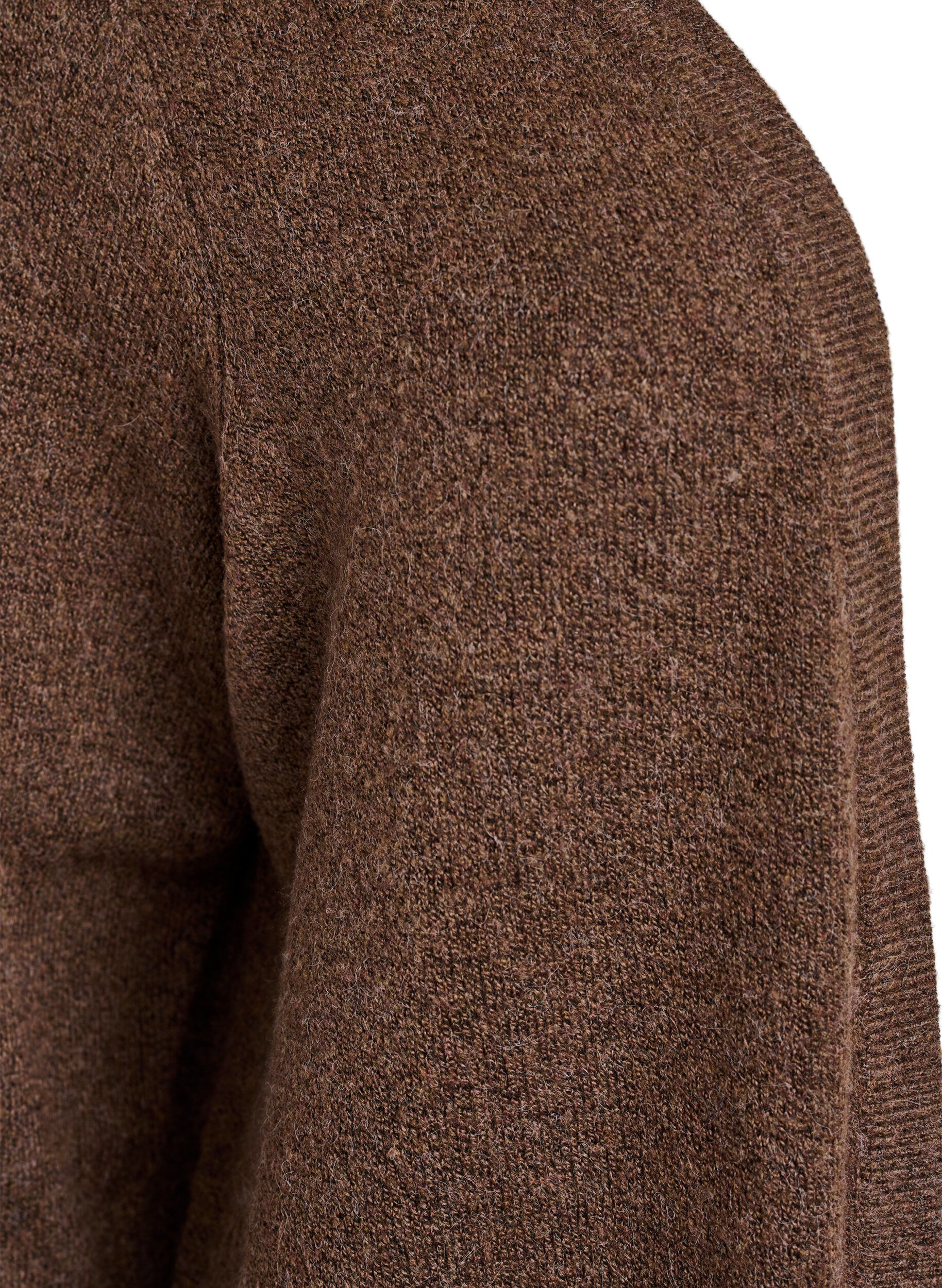 Zizzi Cardigan en tricot c&ocirc;tel&eacute; avec poches, Marron, Packshot image number 2