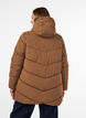 Doudoune mi-longue avec capuche, Camel, Model image number 2