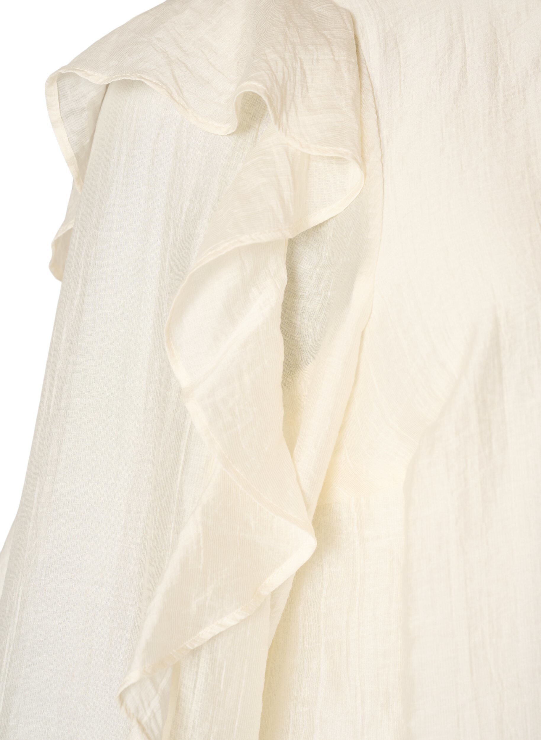 ZizziBlouse avec volants et coupe ballon, Vanille, Packshot image number 3