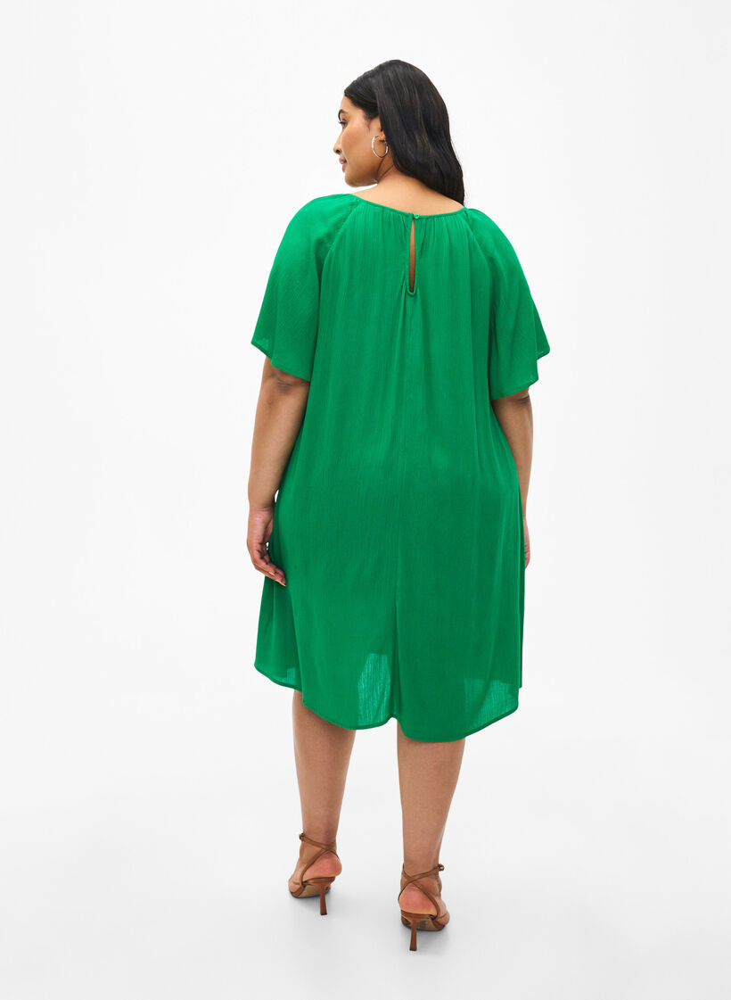 Robe en viscose à manches courtes, Jolly Green, Model image number 1