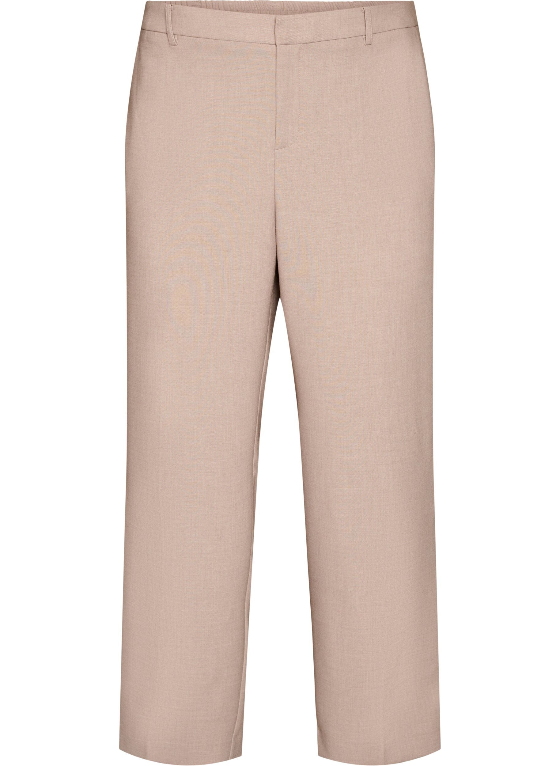 Pantalon de tailleur taille haute et coupe droite
