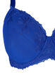 Soutien-gorge rembourré à armatures avec dentelle, Bleu, Packshot image number 2