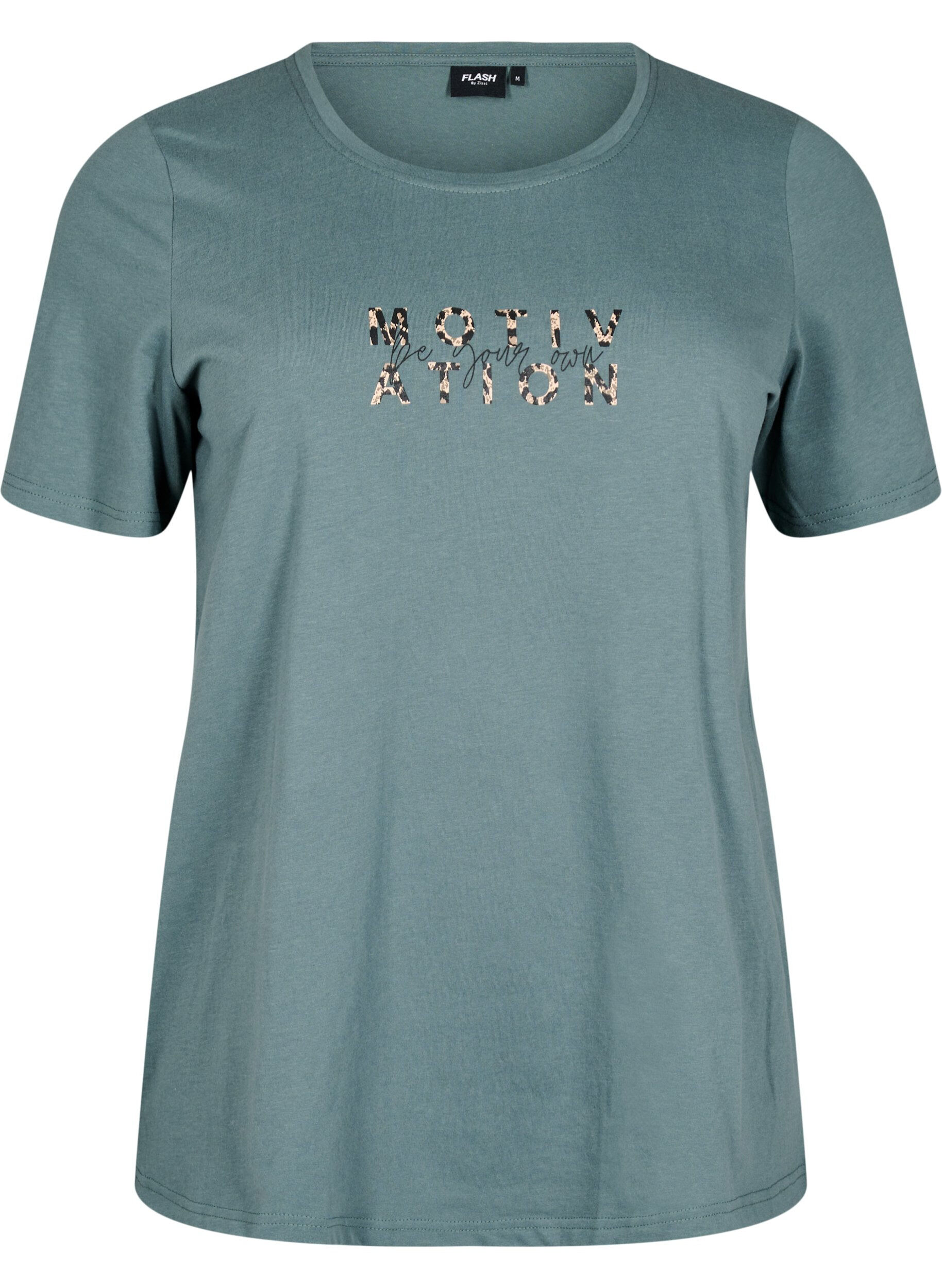 Zizzi FLASH - T-shirt avec motif, Vert clair, Packshot image number 0