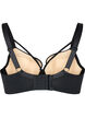 Soutien-gorge rembourré avec dentelle et lacet, Black, Packshot image number 1