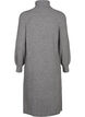 Longue robe en maille avec col roulé, Medium Grey Mel., Packshot image number 1