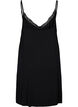 Chemise de nuit avec bord dentelle en viscose, Noir, Packshot image number 1