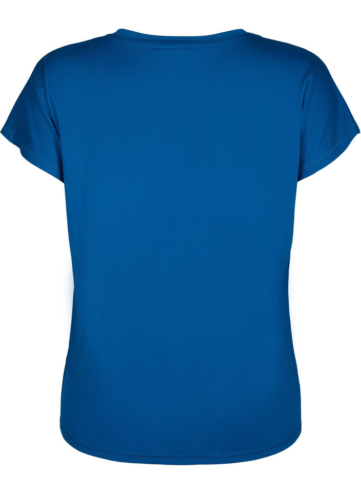 T-shirt de sport ample avec col en V, Blue Opal, Packshot image number 1