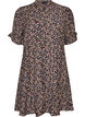 Robe courte en viscose avec volants, Bleu, Packshot image number 0