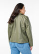 Veste biker en similicuir, Vert fonc&eacute;, Model image number 2