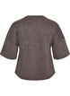 Blouse &agrave; coupe &eacute;vas&eacute;e en jersey &agrave; manches mi-longues, Gris anthracite, Packshot image number 1