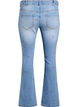 Jeans bootcut avec des fleurs brodées, Bleu Clair, Packshot image number 1
