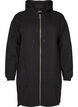 Cardigan long &agrave; capuche avec fermeture &eacute;clair, Noir, Packshot image number 0
