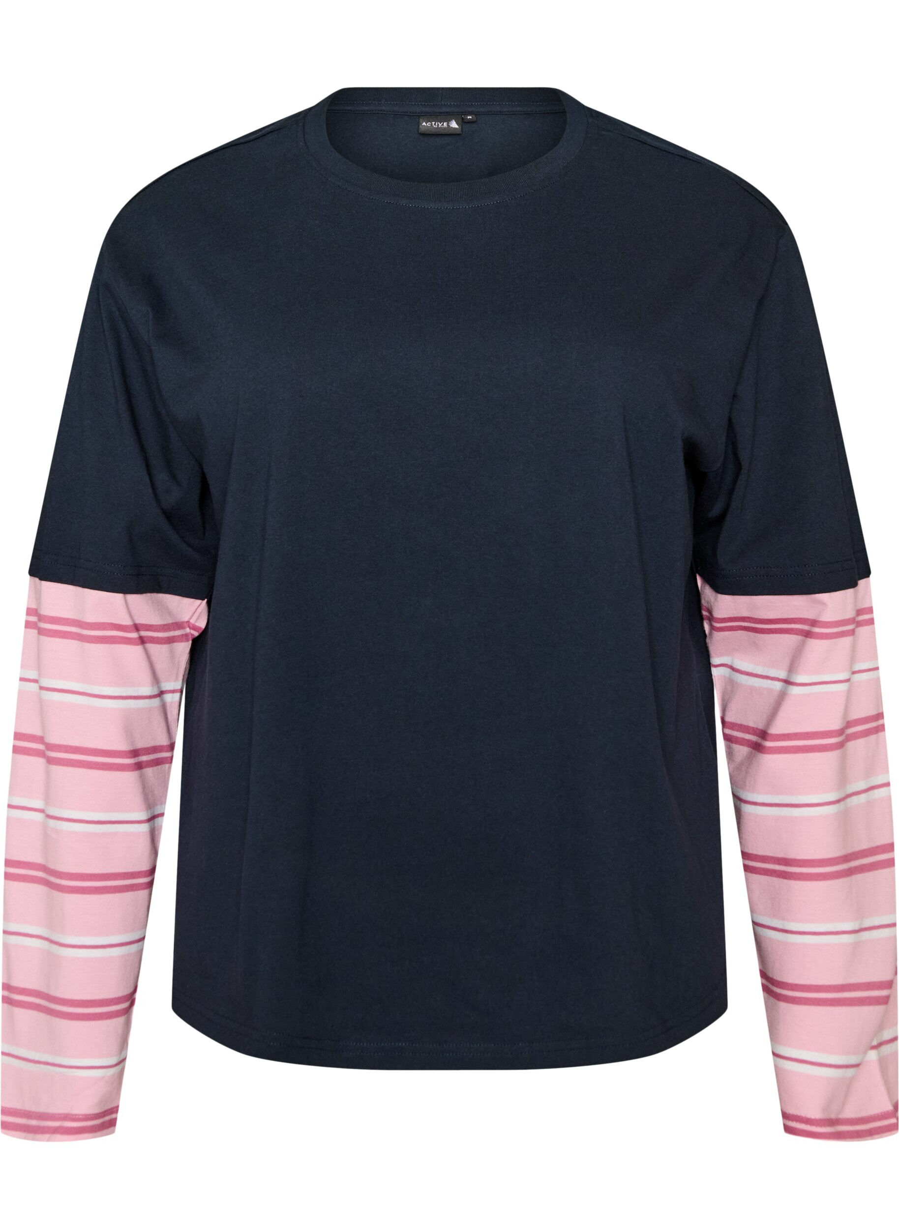 ZizziT-shirt sportif &agrave; effet superpos&eacute;, Bleu, Packshot image number 0