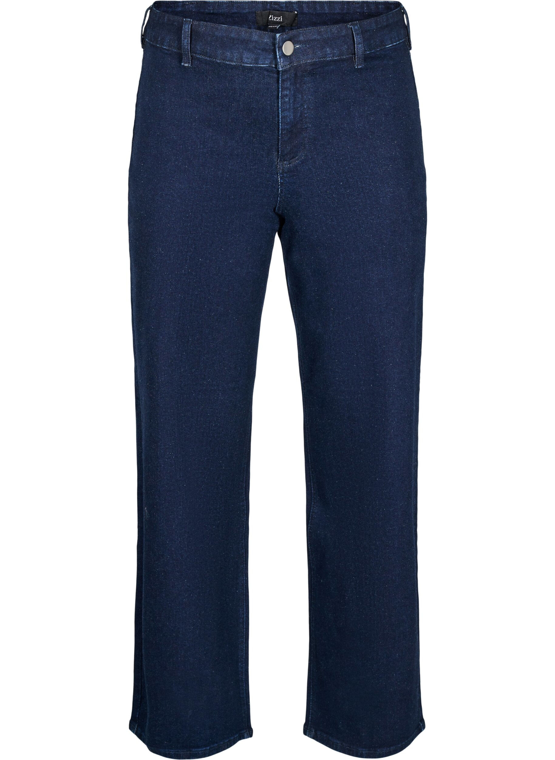 Jean large taille haute