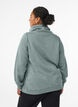Sweatshirt avec col montant et poches, Vert, Model image number 2