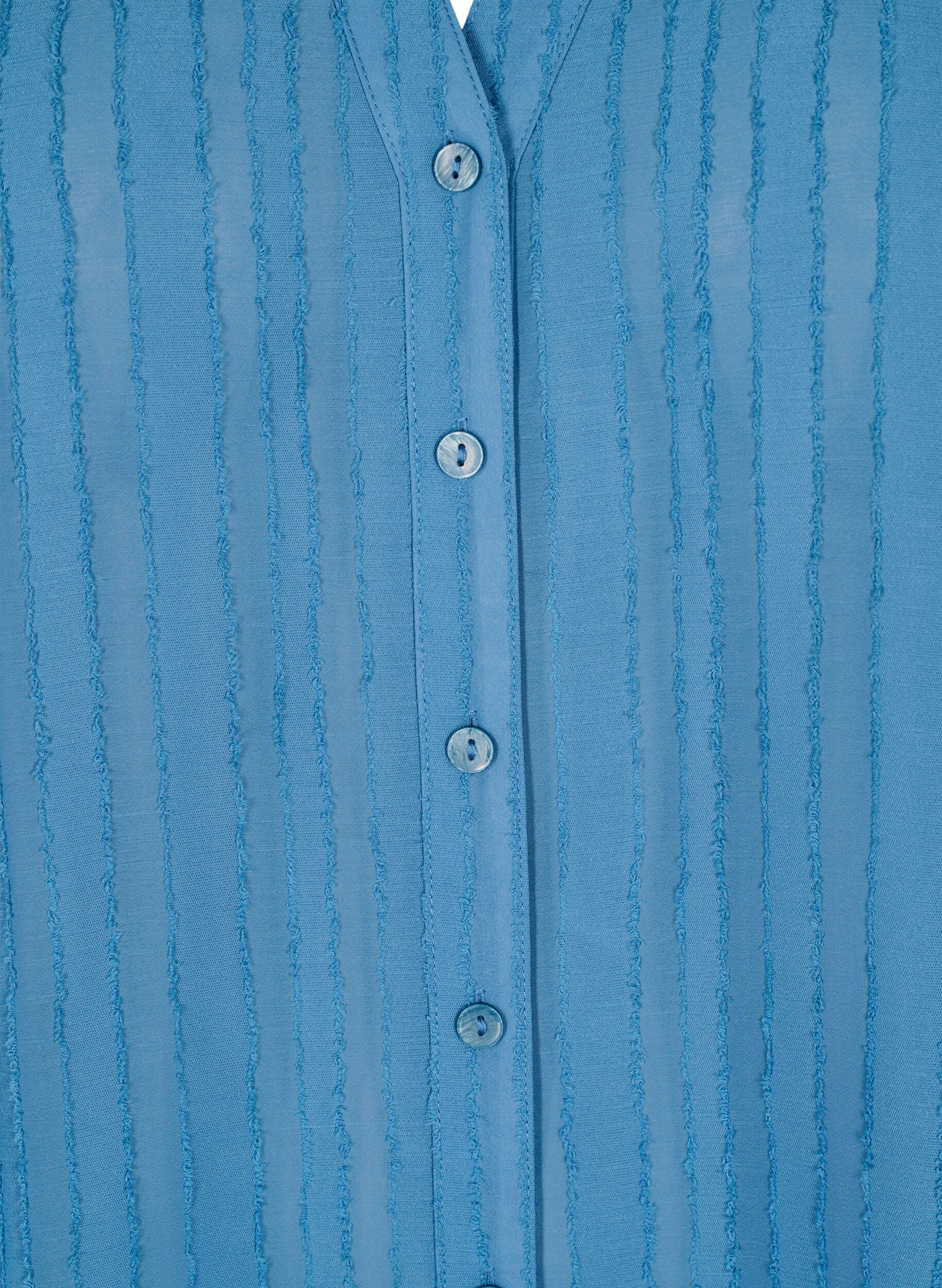 Zizzi Chemisier ray&eacute; &agrave; bandes transparentes, Bleu, Packshot image number 2