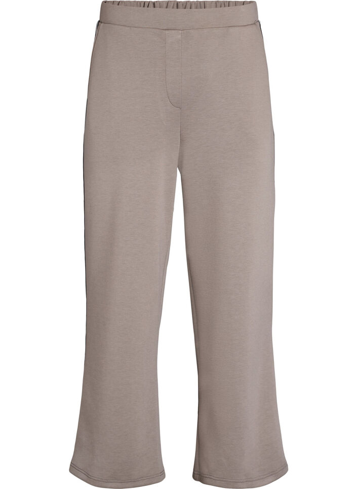 Pantalon avec bandes latérales, Beige, Packshot image number 0