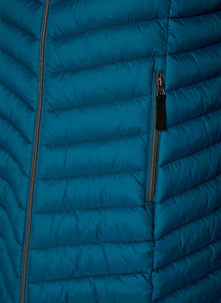 Veste l&eacute;g&egrave;re avec des poches et une capuche d&eacute;tachable, Bleu p&eacute;trole, Packshot image number 3
