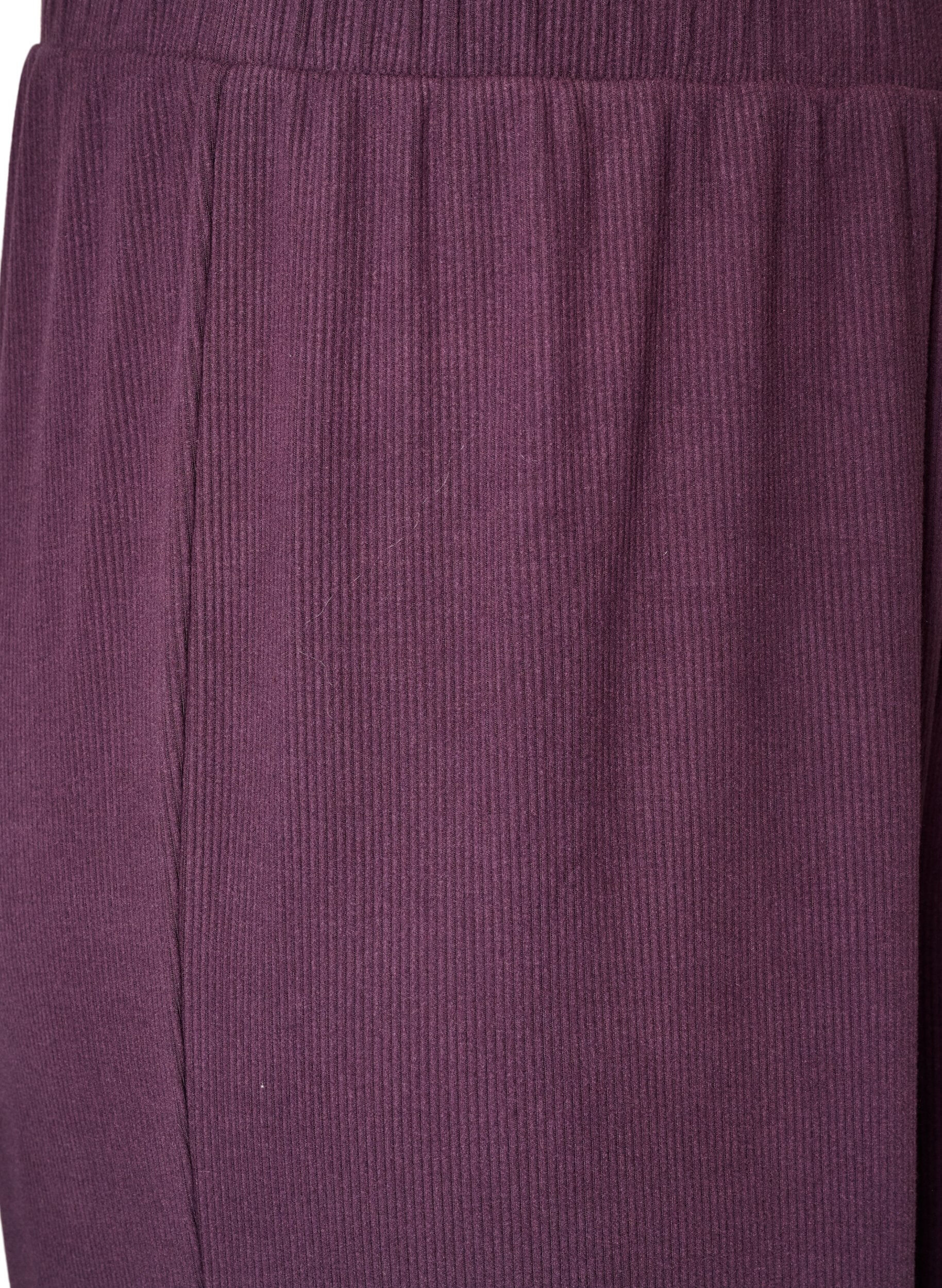 ZizziPantalon en jersey c&ocirc;tel&eacute; &agrave; jambes amples, Violet, Packshot image number 2