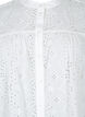 Robe chemise en coton à broderie anglaise, Bright White, Packshot image number 2