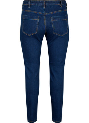 Jean Emily coupe slim fit avec taille normale, Dark blue, Packshot image number 1