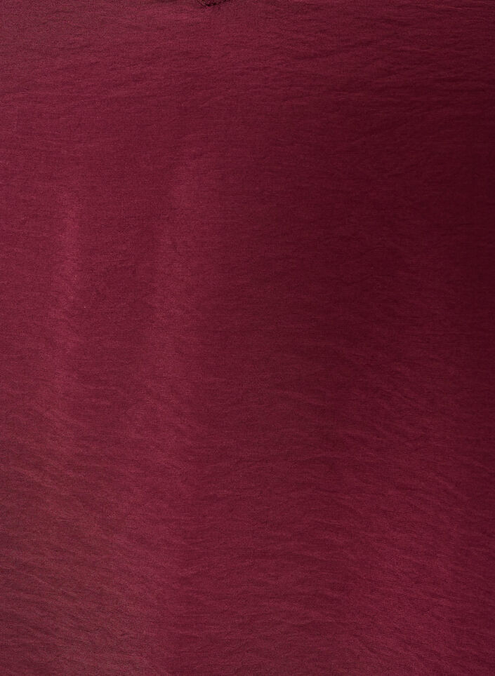 Blouse avec effet ballon et d&eacute;tails en mousseline, Bordeaux, Packshot image number 2