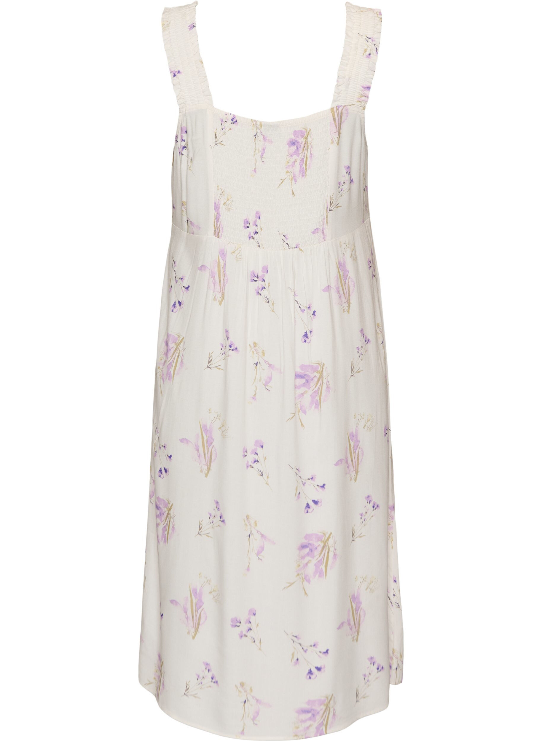ZizziRobe d'&eacute;t&eacute; avec bretelles larges, Blanc, Packshot image number 1