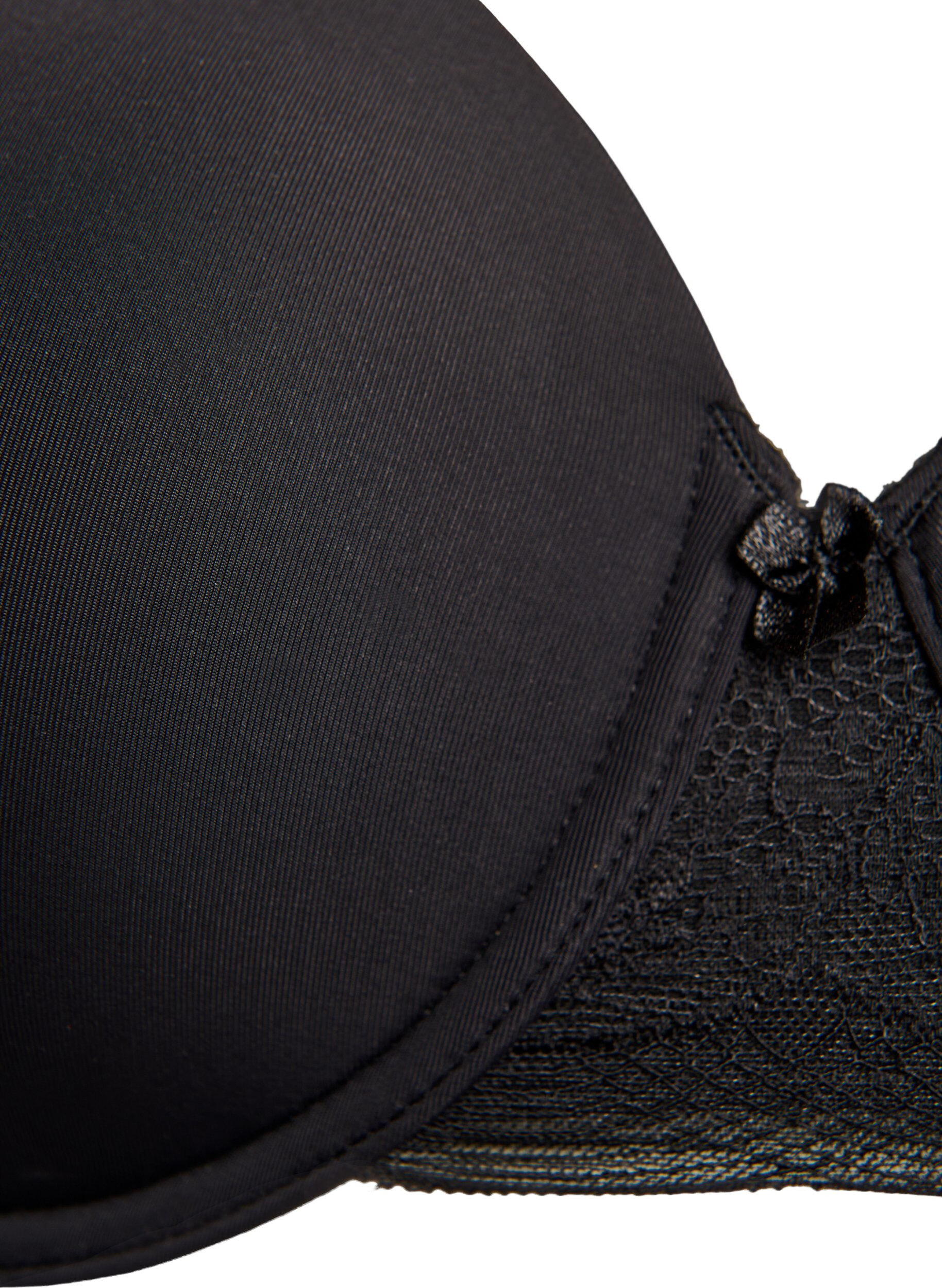 ZizziSoutien-gorge T-shirt moul&eacute; avec bonnets lisses, Noir, Packshot image number 2