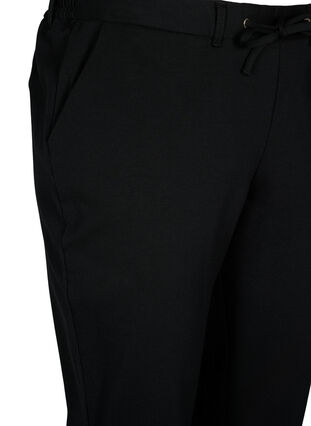 Pantalon capri en mélange de viscose, Black, Packshot image number 2